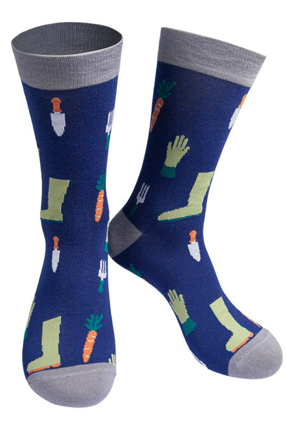 Men's Blue Gardeners Socks