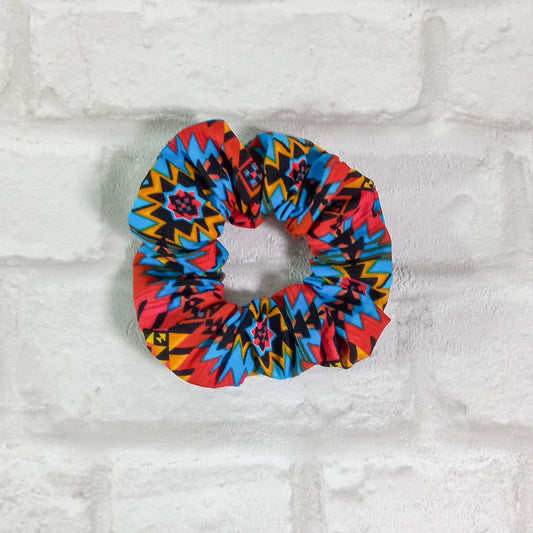 Aztec print scrunchie